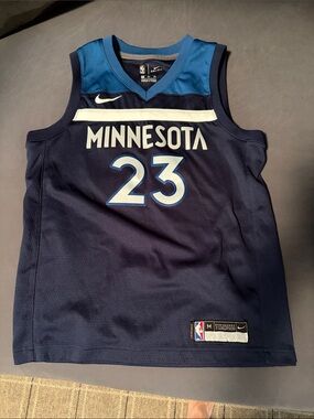 Jimmy Butler Nike Minnesota Basketball Jersey #23 in Navy and Light Blue